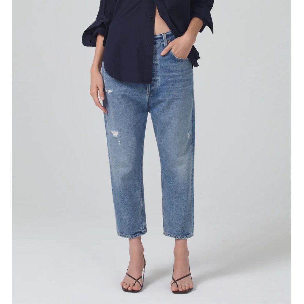 NWT CITIZIENS OF HUMANITY SAMPLE PONY BOY LOW SLUNG RELAXED JEANS IN INGENUE 27